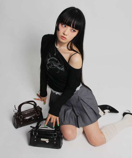 IMARI（イマリ）の「【 IMARI / イマリ 】 LUNE MOOD バレルバッグ / ショルダーバッグ #（ショルダーバッグ・レディース・ブラック/ブラウン・FREE）」の14枚目の写真