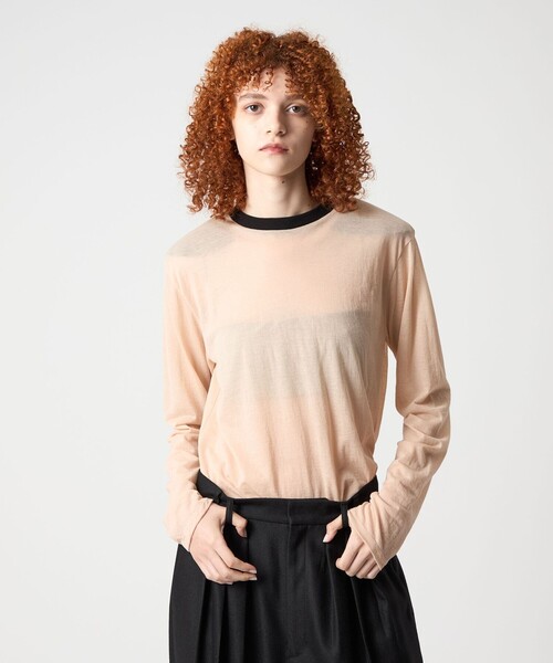 jesse roku 6 サーマルワンショルダーカットソー 6（ロク）の「＜6(ROKU)＞THERMAL COLOR STITCH LONG SLEEVE/サーマル