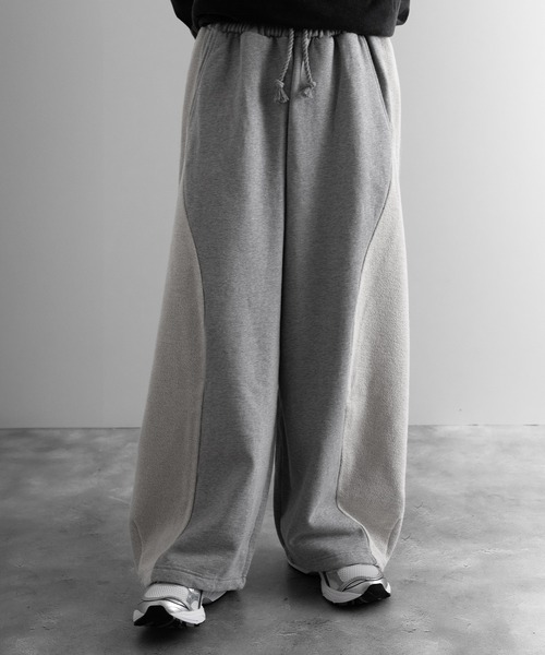RUUBON（ルーボン）の「【RUUBON】heavy weight panelled sweat pants / ヘビーウェイトパネルドスウェットパンツ（その他パンツ・メンズ・ブラック/グレー・S/M/L）」の22枚目の写真