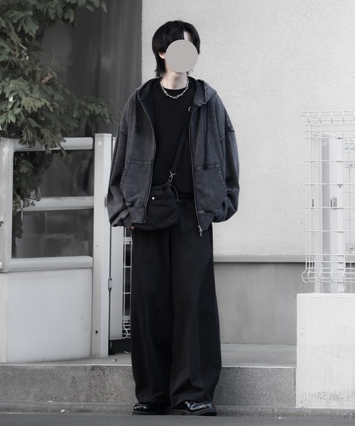 RUUBON（ルーボン）の「【RUUBON】heavy weight panelled sweat pants / ヘビーウェイトパネルドスウェットパンツ（その他パンツ・メンズ・ブラック/グレー・S/M/L）」の20枚目の写真