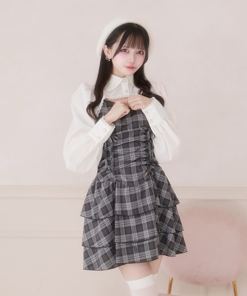 Pal elfy（パルエルフィー）の「クロップドレースブラウス（シャツ/ブラウス・レディース・ブラック/オフホワイト・フリー）」の12枚目の写真
