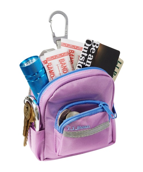 L.L.Bean(エルエルビーン)の「マイクロ・オリジナル・ブック・パック(キーホルダー・レディース・ブラック/ロイヤルブルー/ピンク/グリーン/スカイブルー/ライラック・ONE SIZE)」の9枚目の写真