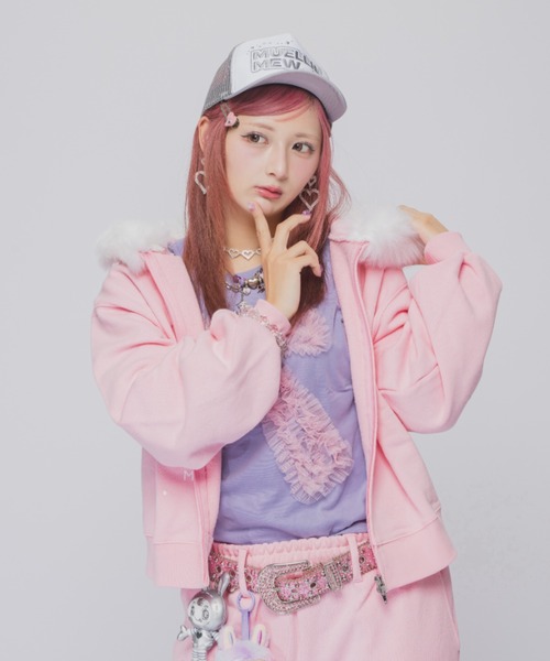 MUELLIE MEW - プリントジップフーディー -（パーカー）｜INTER