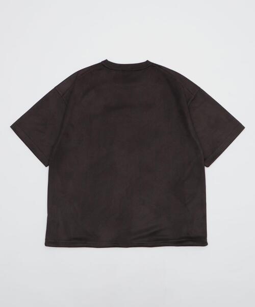 BROWNY(ブラウニー)の「BROWNY/フェイクスウェードエンボスロゴT(Tシャツ/カットソー・メンズ・チャコールグレー/アイボリー・LARGE/MEDIUM)」の20枚目の写真