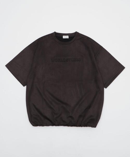 BROWNY(ブラウニー)の「BROWNY/フェイクスウェードエンボスロゴT(Tシャツ/カットソー・メンズ・チャコールグレー/アイボリー・LARGE/MEDIUM)」の21枚目の写真