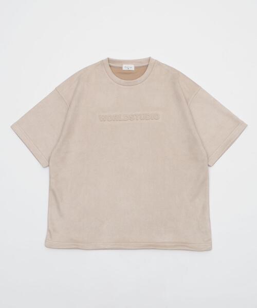 BROWNY(ブラウニー)の「BROWNY/フェイクスウェードエンボスロゴT(Tシャツ/カットソー・メンズ・チャコールグレー/アイボリー・LARGE/MEDIUM)」の18枚目の写真
