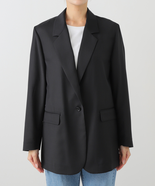 FRAMeWORK(フレームワーク)の「TWトリアセトロピカルシアージャケット(テーラードジャケット・レディース・ネイビー/ブラック・36/38)」の18枚目の写真