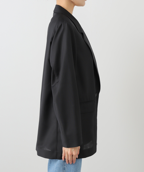 FRAMeWORK(フレームワーク)の「TWトリアセトロピカルシアージャケット(テーラードジャケット・レディース・ネイビー/ブラック・36/38)」の21枚目の写真