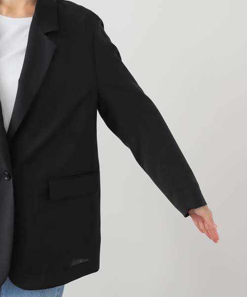 FRAMeWORK(フレームワーク)の「TWトリアセトロピカルシアージャケット(テーラードジャケット・レディース・ネイビー/ブラック・36/38)」の22枚目の写真