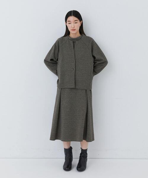 ロールカラーAラインワンピース（ワンピース）｜conges payes ADIEU