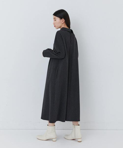 conges payes ADIEU TRISTESSE（コンジェ ペイエ アデュートリステス）の「ロールカラーＡラインワンピース（ワンピース・レディース・ブラウン系その他/ベージュ系その他/ダークブラウン・FREE）」の15枚目の写真