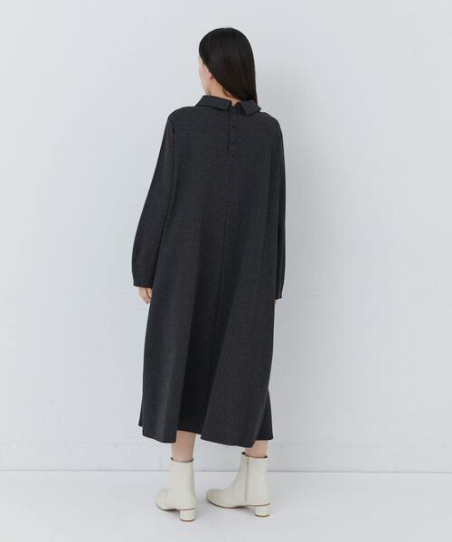 conges payes ADIEU TRISTESSE（コンジェ ペイエ アデュートリステス）の「ロールカラーＡラインワンピース（ワンピース・レディース・ブラウン系その他/ベージュ系その他/ダークブラウン・FREE）」の16枚目の写真