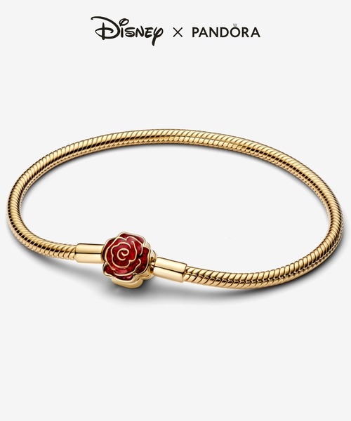 PANDORA（パンドラ）の「ディズニー 美女と野獣 ローズ スネーク