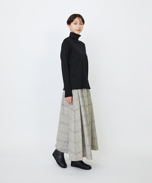 LOISIR(ロワズィール)の「コットンフライスタートルネックプルオーバー(Tシャツ/カットソー・レディース・オフホワイト/チャコールグレー/ブラック・FREE)」の12枚目の写真