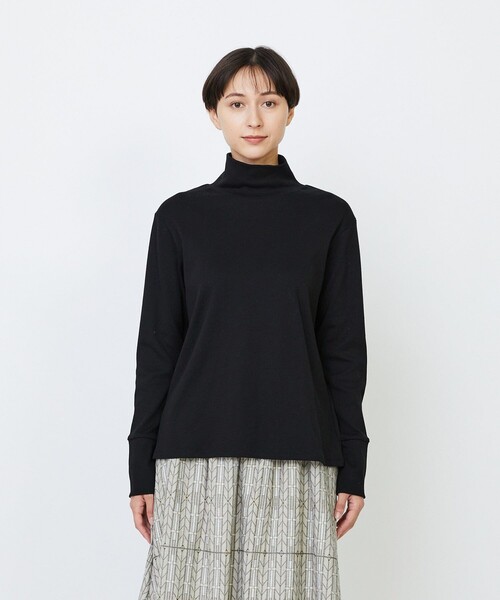 LOISIR(ロワズィール)の「コットンフライスタートルネックプルオーバー(Tシャツ/カットソー・レディース・オフホワイト/チャコールグレー/ブラック・FREE)」の14枚目の写真