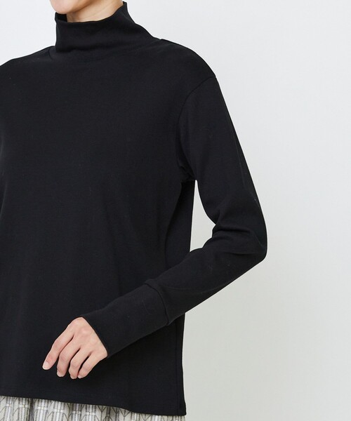 LOISIR(ロワズィール)の「コットンフライスタートルネックプルオーバー(Tシャツ/カットソー・レディース・オフホワイト/チャコールグレー/ブラック・FREE)」の19枚目の写真