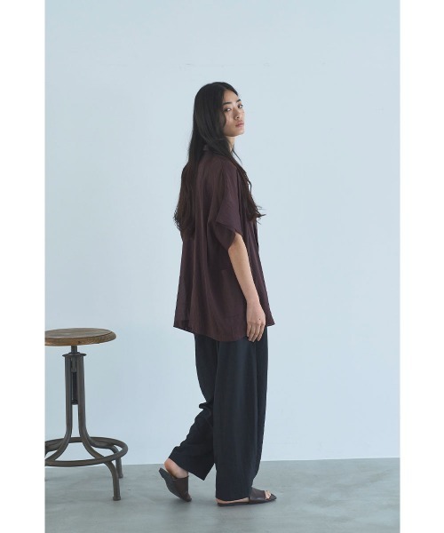 marjour(マージュール)の「SHEER RELAX JACKET(テーラードジャケット・レディース・ブラック/ブラウン・M)」の8枚目の写真