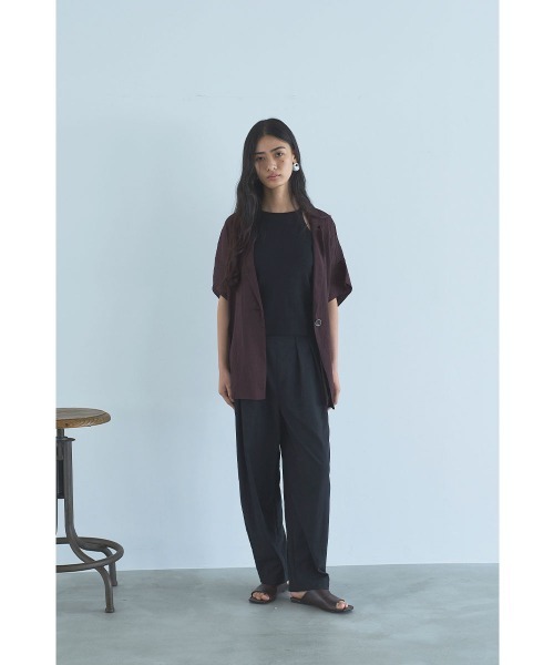 marjour(マージュール)の「SHEER RELAX JACKET(テーラードジャケット・レディース・ブラック/ブラウン・M)」の14枚目の写真