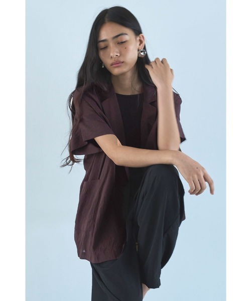 marjour(マージュール)の「SHEER RELAX JACKET(テーラードジャケット・レディース・ブラック/ブラウン・M)」の13枚目の写真