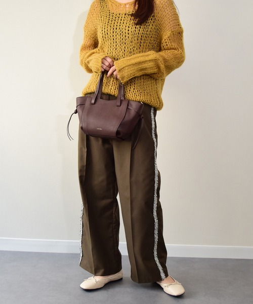 FABIO RUSCONI（ファビオルスコーニ）の「【FABIO RUSCONI】スクエアトウフラットシャーリングバレエ(F51536)（バレエシューズ・レディース・ブラック/アイボリー・35/36/37/38）」の9枚目の写真