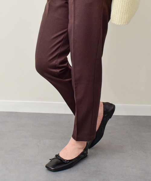 FABIO RUSCONI（ファビオルスコーニ）の「【FABIO RUSCONI】スクエアトウフラットシャーリングバレエ(F51536)（バレエシューズ・レディース・ブラック/アイボリー・35/36/37/38）」の4枚目の写真