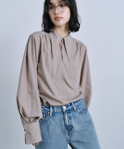 point neck shirt（シャツ/ブラウス）｜CODE A（コードエー）の