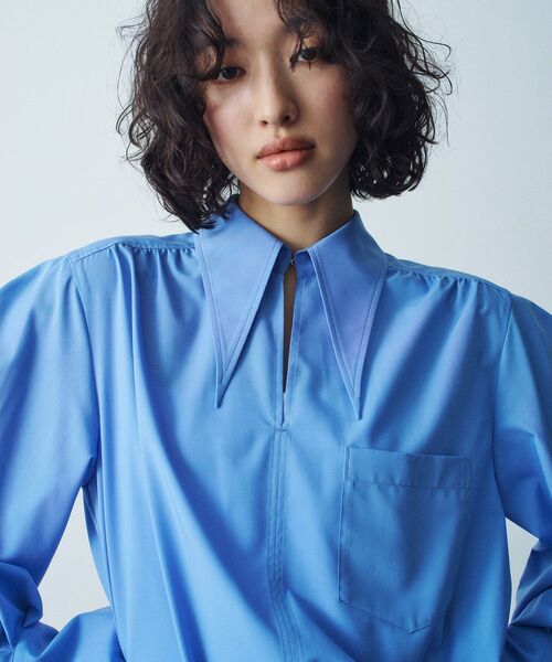 point neck shirt（シャツ/ブラウス）｜CODE A（コードエー）の