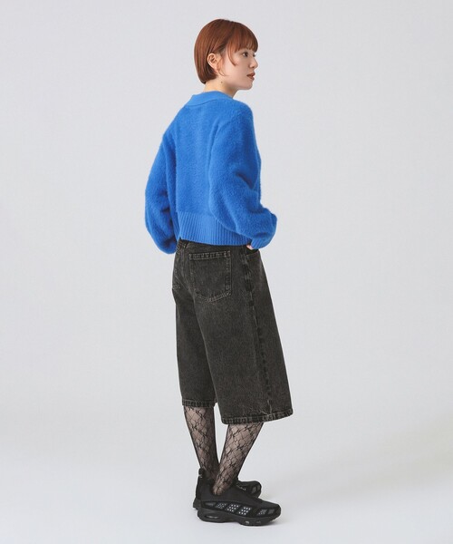 Ray BEAMS(レイビームス)の「フェザー シャギー スキッパー ニット(ニット/セーター・レディース・オフホワイト/ロイヤルブルー・ONE SIZE)」の9枚目の写真