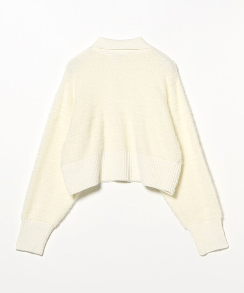 Ray BEAMS(レイビームス)の「フェザー シャギー スキッパー ニット(ニット/セーター・レディース・オフホワイト/ロイヤルブルー・ONE SIZE)」の12枚目の写真