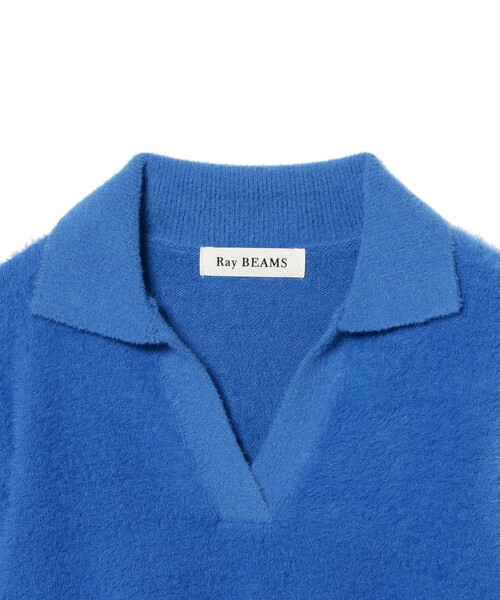 Ray BEAMS(レイビームス)の「フェザー シャギー スキッパー ニット(ニット/セーター・レディース・オフホワイト/ロイヤルブルー・ONE SIZE)」の15枚目の写真