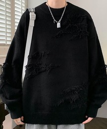 Evo+Revo（エボレボ）の「“ラフな毛並みで抜け感を表現” プルオーバーダメージニット（ニット/セーター）」