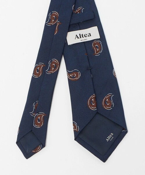 Altea（アルテア）の「＜ALTEA＞8.0cm ペイズリー1 ネクタイ（ネクタイ・メンズ・ネイビー・FREE）」の3枚目の写真