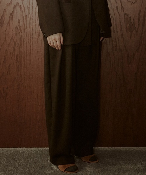 LE CIEL BLEU（ルシェルブルー）の「テーパードレッグトラウザー / Tapered Leg Trousers（その他パンツ・レディース・チャコールグレー/ブラウン・38/36/34）」の8枚目の写真
