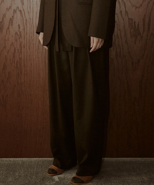 LE CIEL BLEU（ルシェルブルー）の「テーパードレッグトラウザー / Tapered Leg Trousers（その他パンツ・レディース・チャコールグレー/ブラウン・38/36/34）」の7枚目の写真