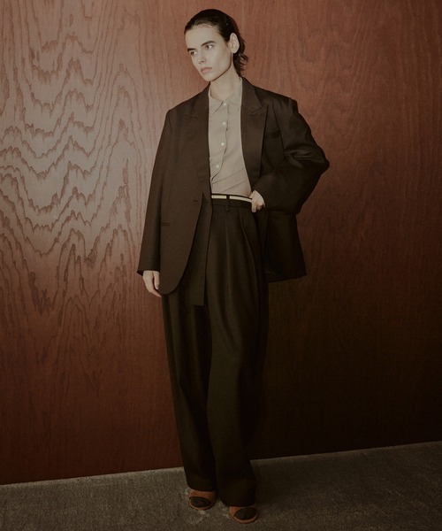 LE CIEL BLEU（ルシェルブルー）の「テーパードレッグトラウザー / Tapered Leg Trousers（その他パンツ・レディース・チャコールグレー/ブラウン・38/36/34）」の16枚目の写真