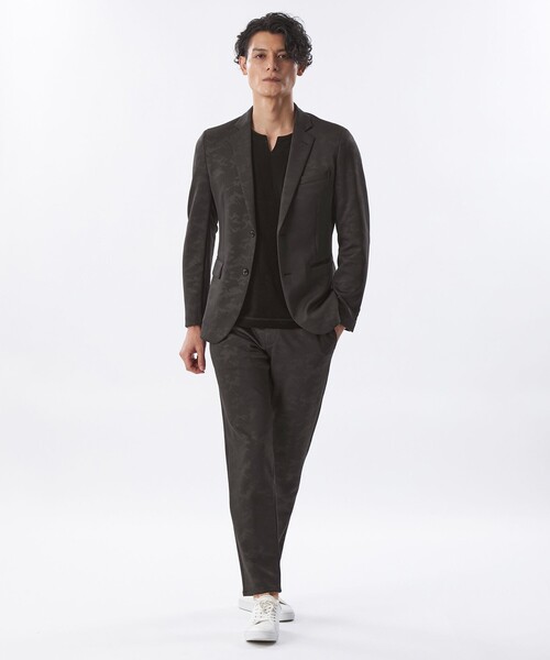 EPOCA UOMO(エポカウォモ)の「【セットアップ対応】カモフラダンボールジャケット(テーラードジャケット・メンズ・ブラウン系その他5/ブラック・46/48)」の12枚目の写真
