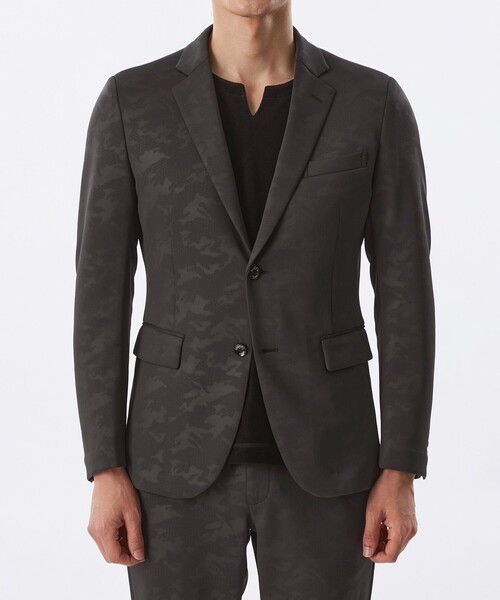 EPOCA UOMO(エポカウォモ)の「【セットアップ対応】カモフラダンボールジャケット(テーラードジャケット・メンズ・ブラウン系その他5/ブラック・46/48)」の11枚目の写真