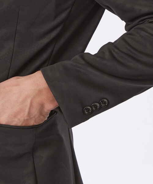 EPOCA UOMO(エポカウォモ)の「【セットアップ対応】カモフラダンボールジャケット(テーラードジャケット・メンズ・ブラウン系その他5/ブラック・46/48)」の7枚目の写真