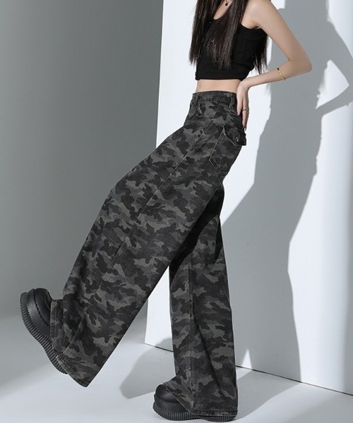 yuue' ( wear )(ユーイ)の「カモフラバギーワイドパンツ(その他パンツ・レディース・グレー・L/M/S)」の12枚目の写真