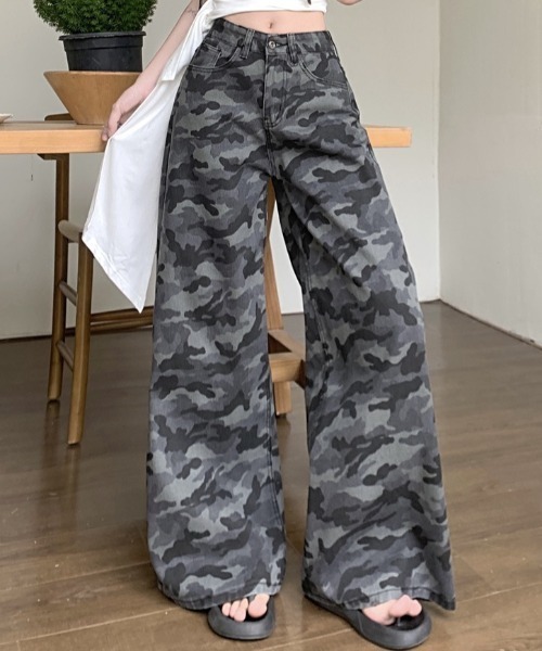 yuue' ( wear )(ユーイ)の「カモフラバギーワイドパンツ(その他パンツ・レディース・グレー・L/M/S)」の16枚目の写真