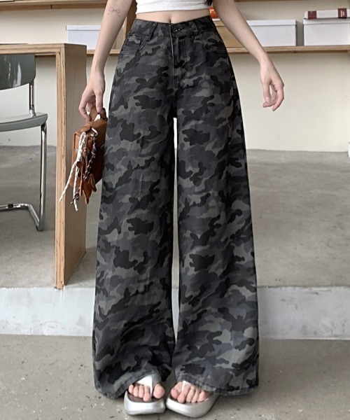 yuue' ( wear )(ユーイ)の「カモフラバギーワイドパンツ(その他パンツ・レディース・グレー・L/M/S)」の17枚目の写真