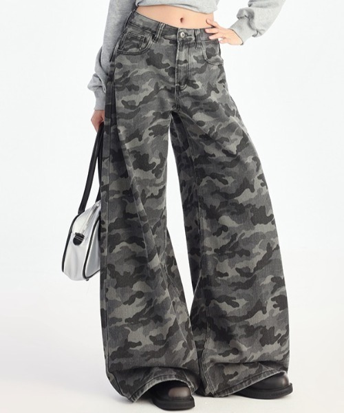 yuue' ( wear )(ユーイ)の「カモフラバギーワイドパンツ(その他パンツ・レディース・グレー・L/M/S)」の6枚目の写真