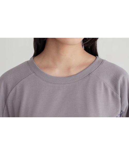 n'OrLABEL(ノアールレーベル)の「ボーダー切替カットソー(Tシャツ/カットソー・レディース・グレー/ブラック・FREE)」の6枚目の写真