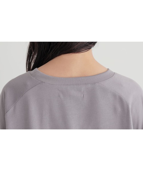 n'OrLABEL(ノアールレーベル)の「ボーダー切替カットソー(Tシャツ/カットソー・レディース・グレー/ブラック・FREE)」の7枚目の写真
