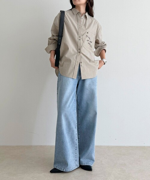 fredy emue（フレディエミュ）の「ドロストデニムパンツ（デニムパンツ・レディース・サックスブルー/ネイビー・36/38）」の8枚目の写真