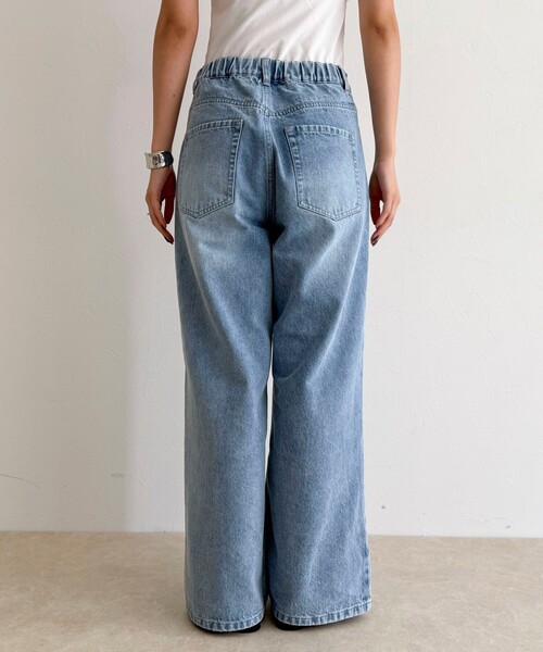 fredy emue（フレディエミュ）の「ドロストデニムパンツ（デニムパンツ・レディース・サックスブルー/ネイビー・36/38）」の15枚目の写真