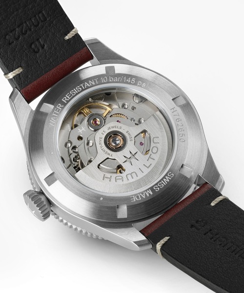 HAMILTON（ハミルトン）の「HAMILTON [ハミルトン] 腕時計 Khaki Pilot （カーキ パイロット） Pioneer オート 自動巻き 38MM ホワイト×バーガンディ（アナログ腕時計・メンズ・ホワイト・FREE）」の7枚目の写真