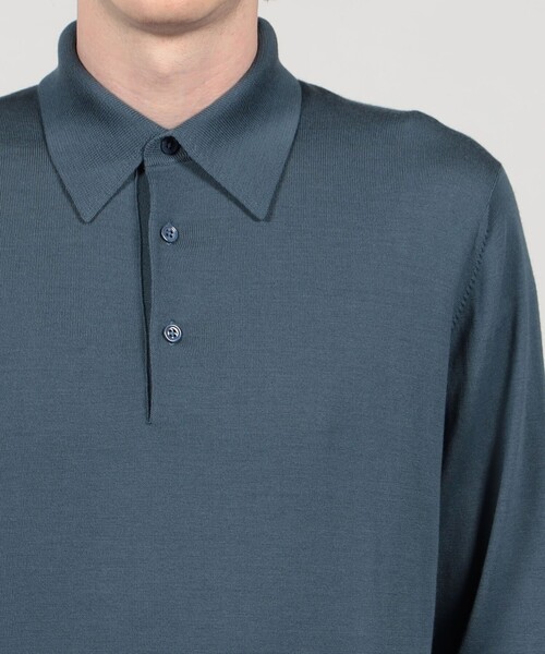 TOMORROWLAND tricot スーパーファインメリノウール ニットポロシャツ