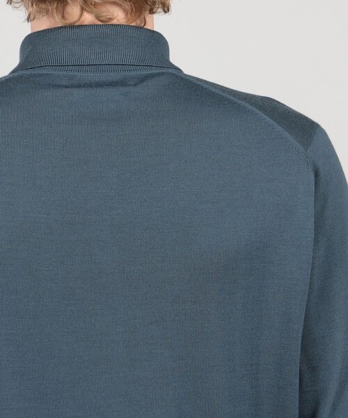 TOMORROWLAND （トゥモローランド）の「TOMORROWLAND tricot スーパーファインメリノウール ニットポロシャツ S-WOOL（ニット/セーター・メンズ・ライトブルー/ネイビー/チャコールグレー/ブラウン/グリーン/ボルドー/ブラック・XS/S/M/L/XL）」の13枚目の写真