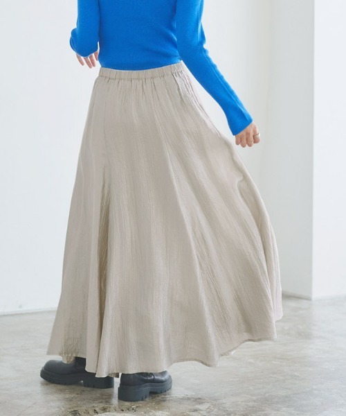 RASW(ラス)の「シャイニーグロスフレアスカート(スカート・レディース・ライトベージュ/グレー・L/M/PM)」の19枚目の写真